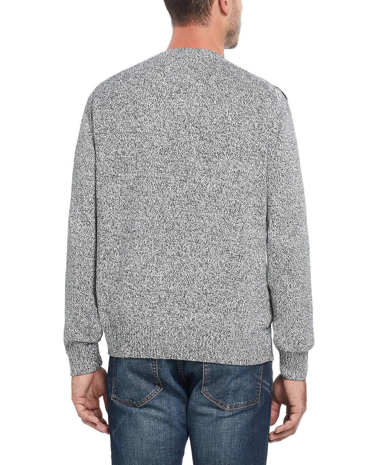 Suéter de esqui Fair Isle vintage masculino à prova de intempéries, cinza, tamanho 2, extra grande