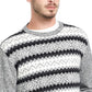 Suéter de esqui Fair Isle vintage masculino à prova de intempéries, cinza, tamanho 2, extra grande