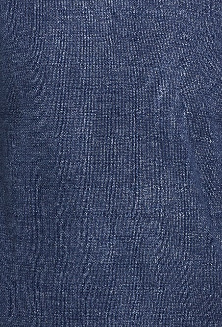 Suéter masculino vintage de malha waffle à prova de intempéries, azul, tamanho grande