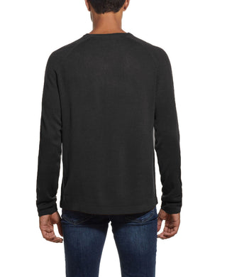 Suéter masculino impermeável com decote em V e toque suave, preto, tamanho pequeno