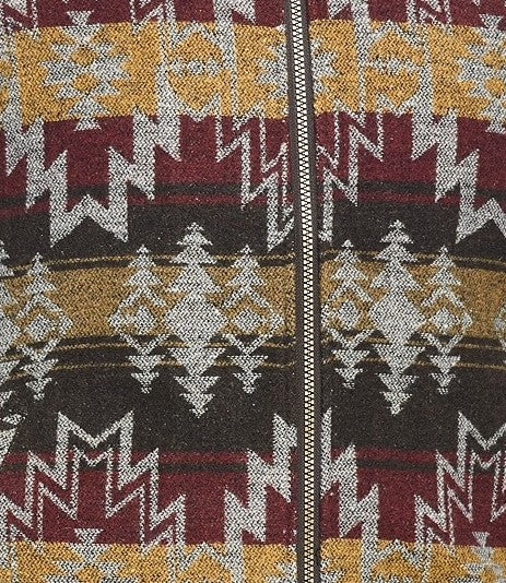 Colete asteca vintage masculino à prova de intempéries, marrom, tamanho grande