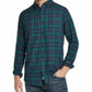 Camisa xadrez de flanela antiga escovada vintage masculina à prova de intempéries, tamanho pequeno, preta