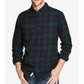 Camisa de flanela xadrez antiga masculina à prova de intempéries, verde, tamanho 3 extra grande