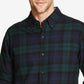 Camisa de flanela xadrez antiga masculina à prova de intempéries, verde, tamanho 3 extra grande
