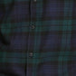 Camisa de flanela xadrez antiga masculina à prova de intempéries, verde, tamanho 3 extra grande