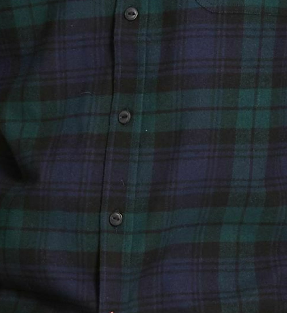 Camisa de flanela xadrez antiga masculina à prova de intempéries, verde, tamanho 3 extra grande