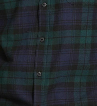Camisa de flanela xadrez antiga masculina à prova de intempéries, verde, tamanho 3 extra grande