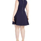 Vestido feminino elegante e moderno com acabamento em renda, azul, tamanho 16