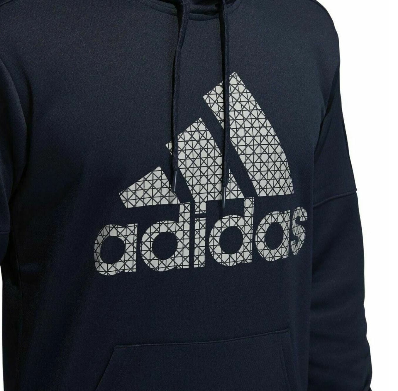 Moletom com capuz Adidas Team Issue Fleece Logo Masculino Azul Escuro Tamanho P