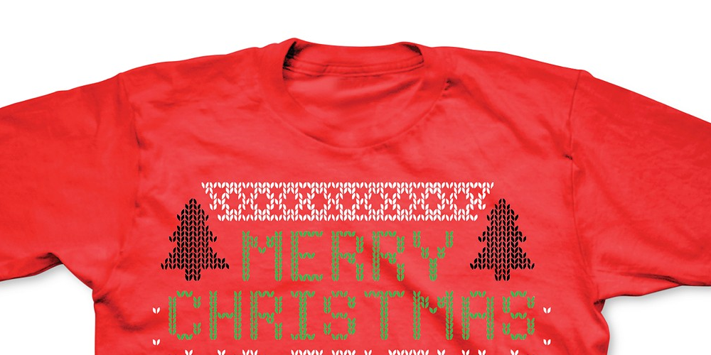 Camiseta masculina Freeze com estampa de animais de Natal, vermelha, tamanho grande
