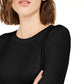 Rebellious One Juniors' Top com franzidos laterais, preto, tamanho extra grande