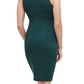 Vestido feminino Guess com recortes e decote cruzado, verde, tamanho 6