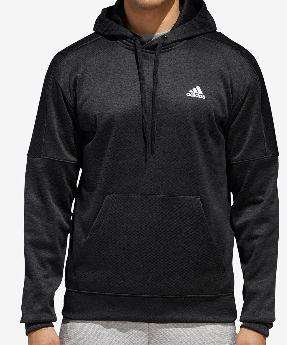 Moletom com capuz Adidas Team Issue Fleece Masculino Preto Tamanho Médio