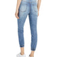 Calça jeans rasgada Dollhouse Juniors, tamanho 5, azul