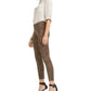 Calça jeans feminina com estampa animal da 7 For All Mankind, bege escuro