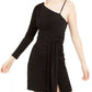 Vestido justo de um ombro só Teeze Me Junior, preto, tamanho 3