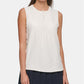 Tommy Hilfiger Top plissado de crochê feminino, branco, tamanho extra grande