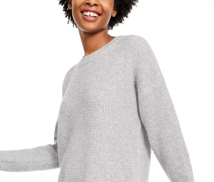 Suéter Hippie Rose Junior de manga comprida cinza tamanho extra pequeno