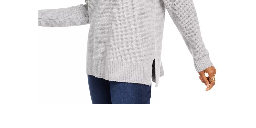 Suéter Hippie Rose Junior de manga comprida cinza tamanho extra pequeno