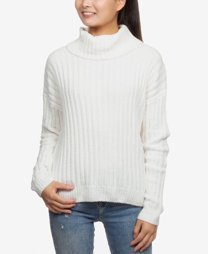 Suéter de gola alta em chenille Hippie Rose Juniors, tamanho natural, extra grande