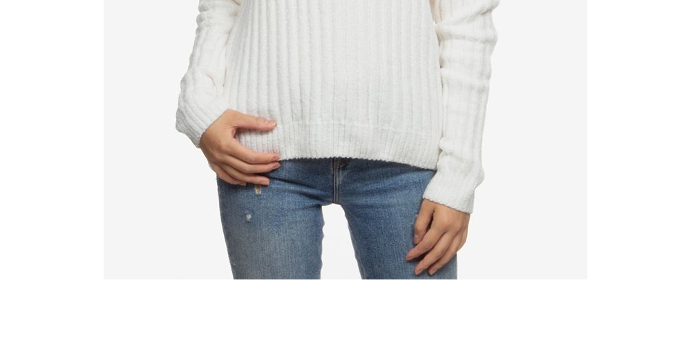 Suéter de gola alta em chenille Hippie Rose Juniors, tamanho natural, extra grande