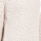 Suéter Hippie Rose Juniors Texturizado High-Low Bege Tamanho Grande
