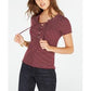 Top de malha canelada com cadarço Hippie Rose Junior, vermelho, tamanho X-S