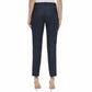 Calças de linho femininas Tommy Hilfiger Radcliff, azul-marinho, tamanho 14