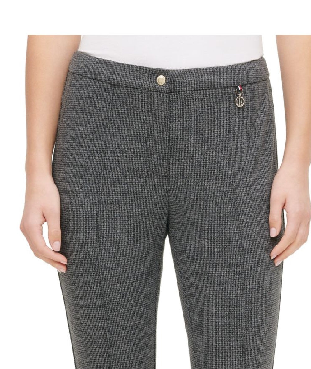 Calça skinny feminina Tommy Hilfiger cinza escuro tamanho 10