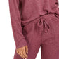 Blusa de malha Henley Waffle Hippie Rose Juniors, rosa médio, tamanho extrapequeno