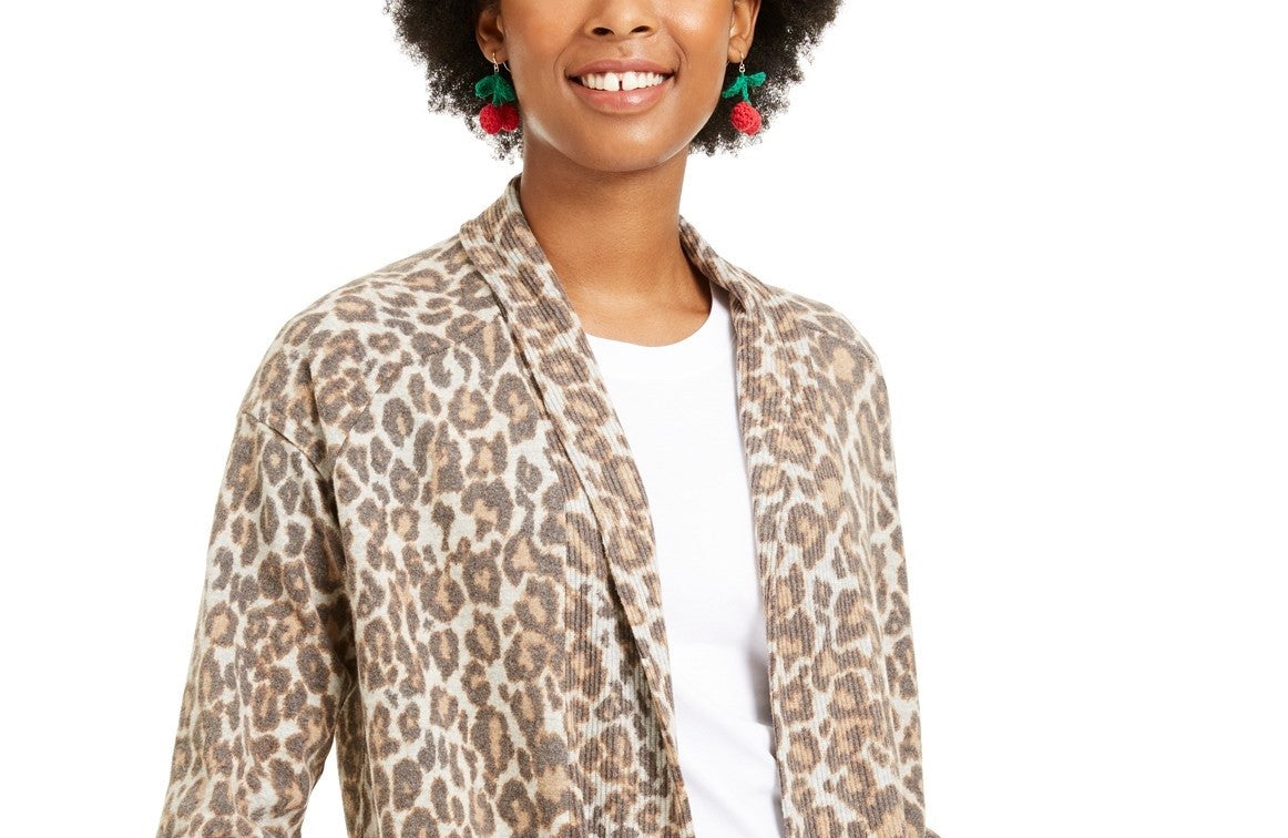 Cardigan Hippie Rose Juniors Cozy Cinza Tamanho Médio