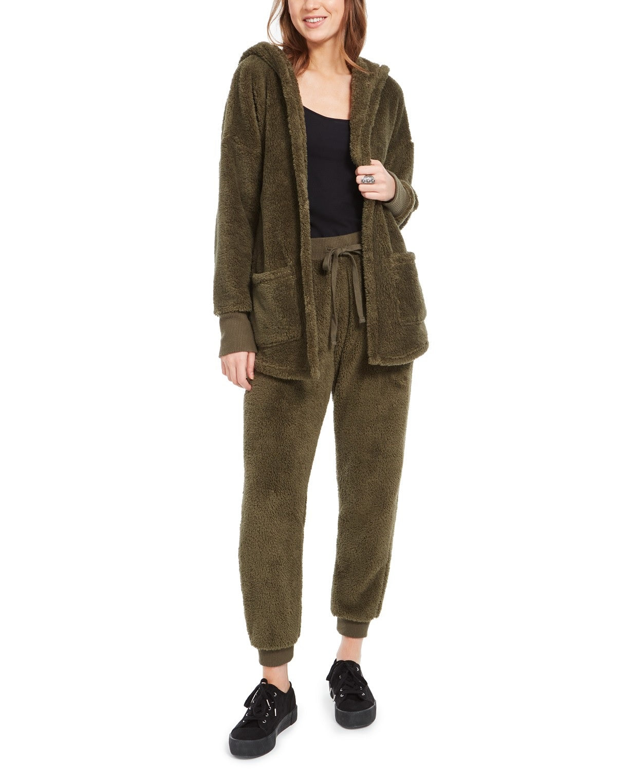 Cardigan Hippie Rose Juniors Cozy Verde Tamanho Extra Pequeno