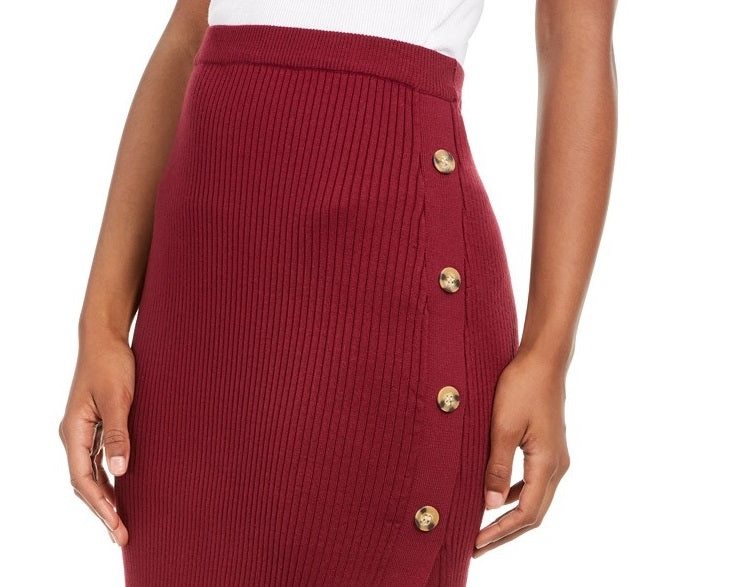 Saia suéter com botões Hippie Rose Juniors roxa tamanho pequeno