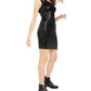 Vestido de lantejoulas de um ombro só Teeze Me Juniors, preto, tamanho 1