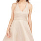 Vestido Teeze Me Juniors Allover com Glitter Fit &amp; Flare, Dourado, Tamanho 9