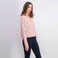Cardigan grande de malha waffle Hippie Rose Juniors, roxo, tamanho médio
