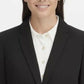 Blazer feminino Tommy Hilfiger de um botão, preto, tamanho 10