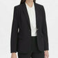 Blazer feminino Tommy Hilfiger de um botão, preto, tamanho 8