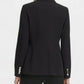 Blazer feminino Tommy Hilfiger de um botão, preto, tamanho 8