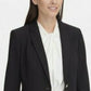 Blazer feminino Tommy Hilfiger de um botão, preto, tamanho 8