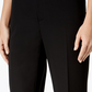 Calça social feminina Tommy Hilfiger Modern Straight Leg Modern, preta, tamanho 10