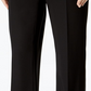 Calça social feminina Tommy Hilfiger Modern Straight Leg Modern, preta, tamanho 10