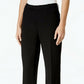 Calça social feminina Tommy Hilfiger Modern com perna reta, preta, tamanho 14