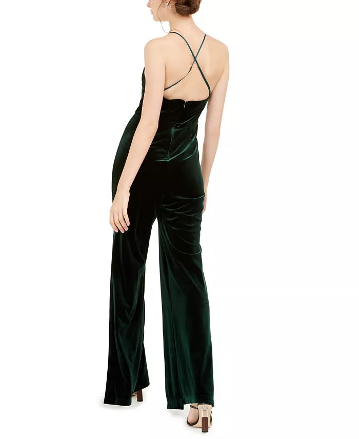 Macacão de veludo Teeze Me feminino júnior, verde, tamanho 1