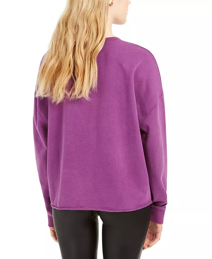 Moletom com estampa de borboleta Rebelious One Juniors, roxo, tamanho grande