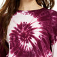 Camiseta de manga comprida com estampa tie-dye do Rebellious Juniors, roxa, tamanho grande