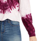 Camiseta de manga comprida com estampa tie-dye do Rebellious Juniors, roxa, tamanho grande