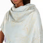 INC International Concepts Feminino Line-Work Foil Flower Wrap Branco Tamanho Regular