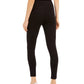 Leggings de malha ponte frontal de camurça sintética Rewash Junior's, pretas, tamanho X-S