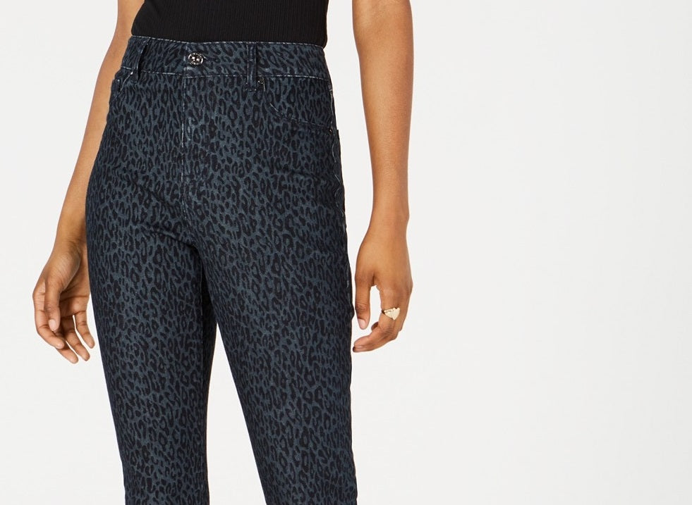 Calças jegging jeans estampadas Nikki para mulheres, tamanho 9 ...